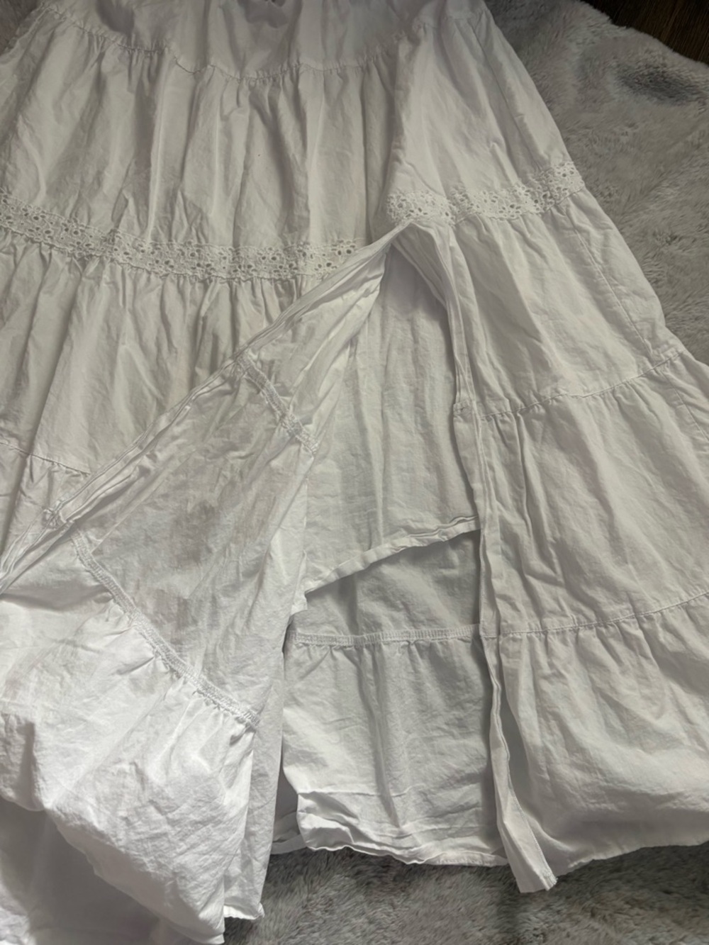 Wild Fable Lace inset Tiered Maxi Skirt - Picture 2 of 5